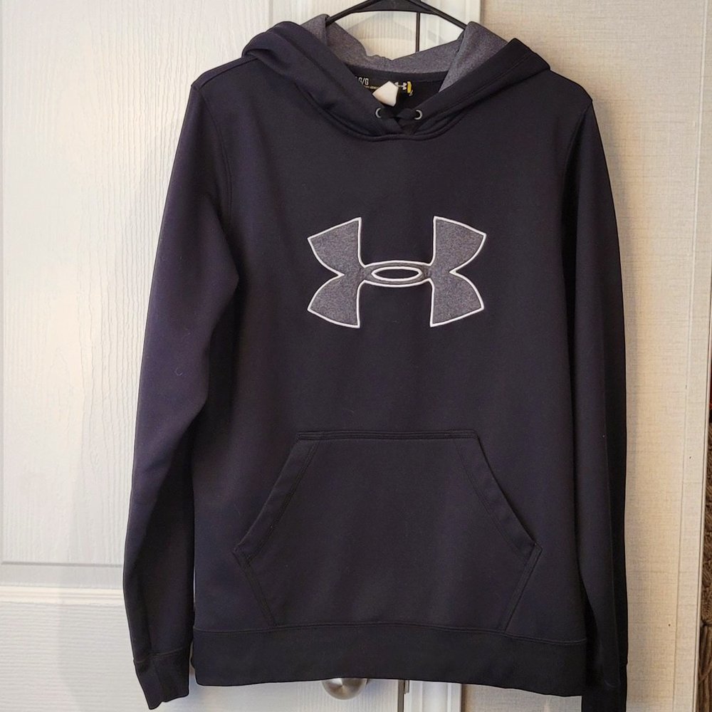 Under Armour Hoodie, Black, Size LG